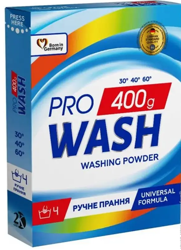 PRO WASH Порошок для прання універсальний 400г